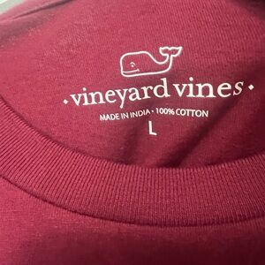Vineyard Vines Maroon Cotton Crewneck
